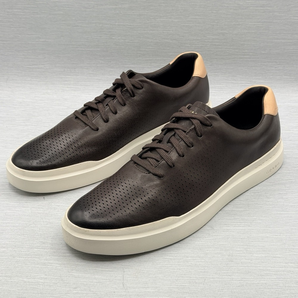 Cole Haan GrandPro Men's 14 Sneakers Dark Brown Leather Dress Casual C31315